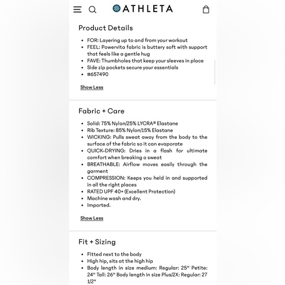 Athleta Salutation zip-up jacket (skylark blue, S) - Picture 4 of 4